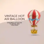 AJ055 Vintage Hot Air Balloon 
